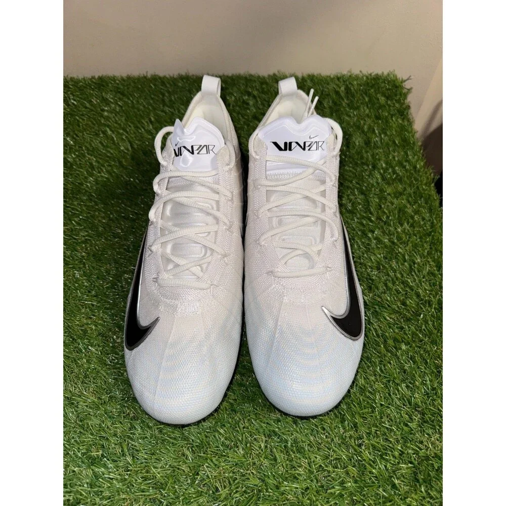 Mens 11 Wide Nike Zoom Air Vapor Elite PE Football Cleats White Black HV2724-100
